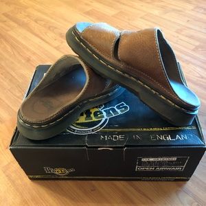 Dr Marten mule sandals, tan color ladies size 8